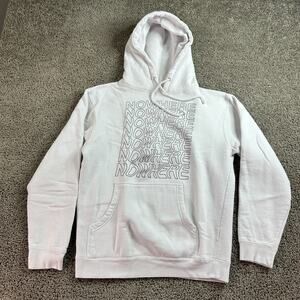 Nowhere Hoodie Mens S White Black Blurry Vision Pullover Nowh3r3 Sweatshirt *